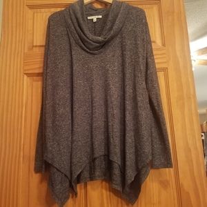 Dark gray long sleeve top